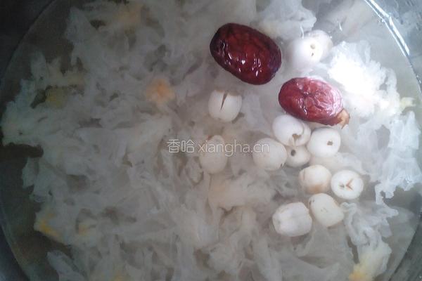 红枣银耳莲子汤的做法图解4