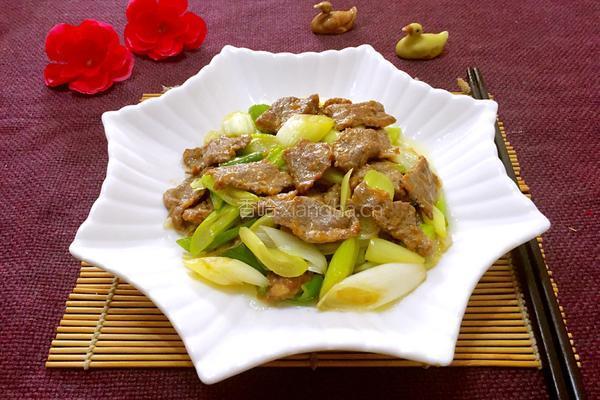葱爆牛肉的做法图解8