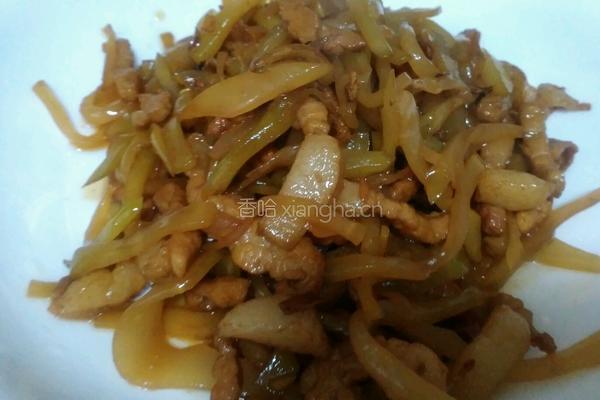 榨菜炒肉丝的做法图解13