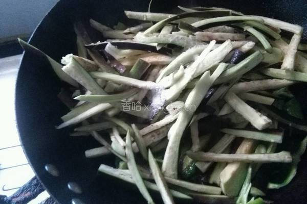 爆炒茄孒的做法图解3