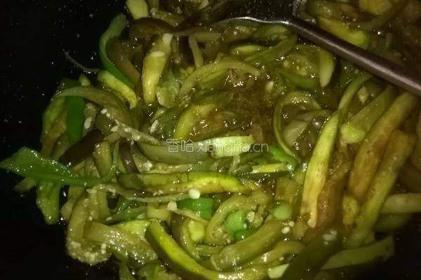 爆炒茄孒的做法图解4
