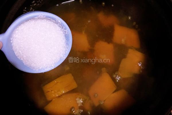 南瓜绿豆汤的做法图解5