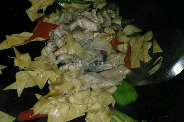 豆皮炒肉的做法图解6