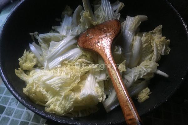 醋溜娃娃菜的做法图解4