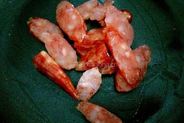 蒜苔炒腊肠的做法图解9