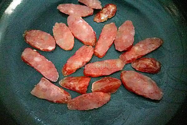 蒜苔炒腊肠的做法图解10