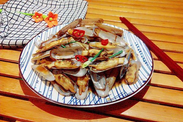 酱爆蛏子的做法图解6
