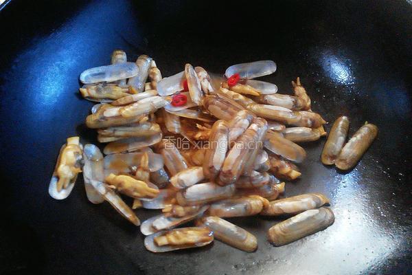 酱爆蛏子的做法图解5