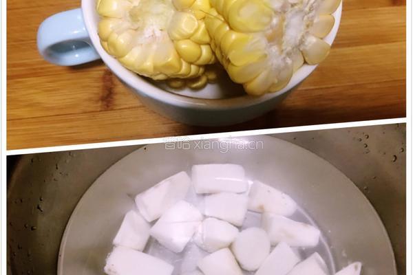 山药玉米排骨汤的做法图解3