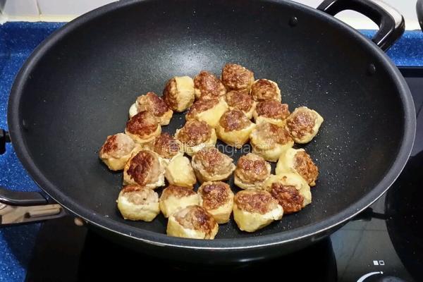 煎釀豆腐的做法图解5