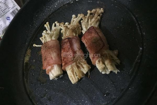 培根金针菇卷的做法图解8