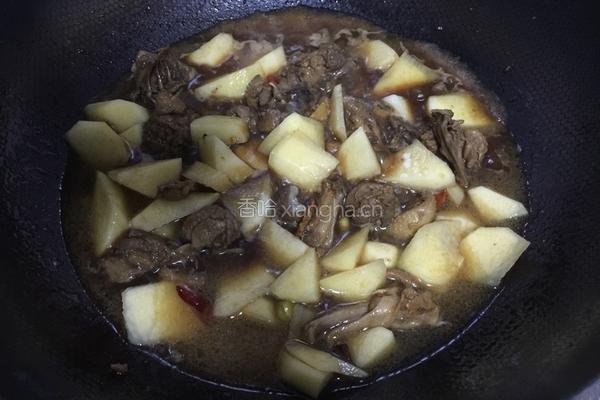 土豆焖鸭的做法图解7