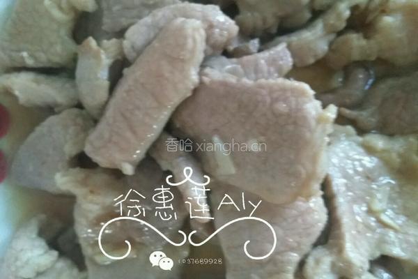 茭白炒肉的做法图解5
