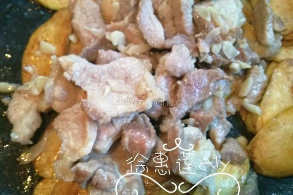 茭白炒肉的做法图解7