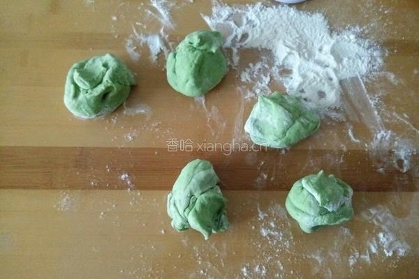 绿玫瑰花卷的做法图解6