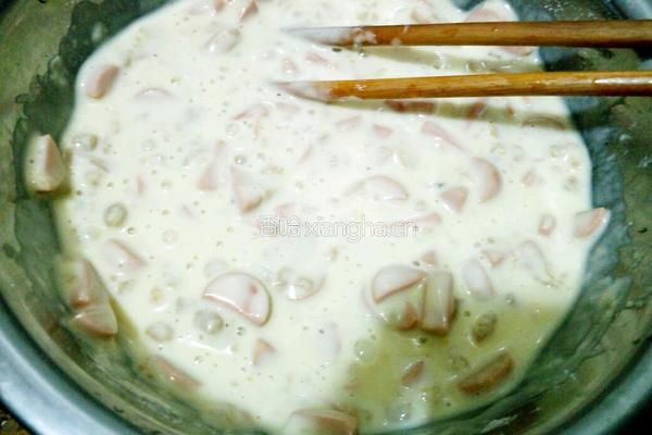 火腿菜脯粒鸡蛋饼的做法图解6