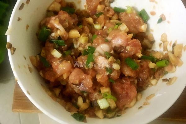 香菇塞肉的做法图解4