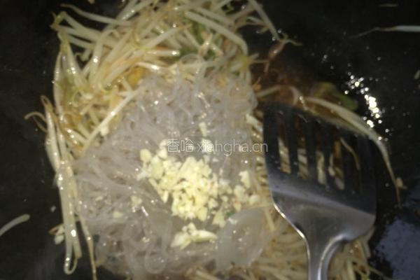 豆芽炒粉丝的做法图解5