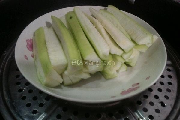 蒜蓉丝瓜的做法图解2