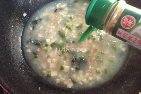 瘦肉皮蛋豆腐羹的做法图解9