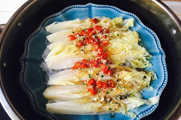 粉丝蒸白菜的做法图解8