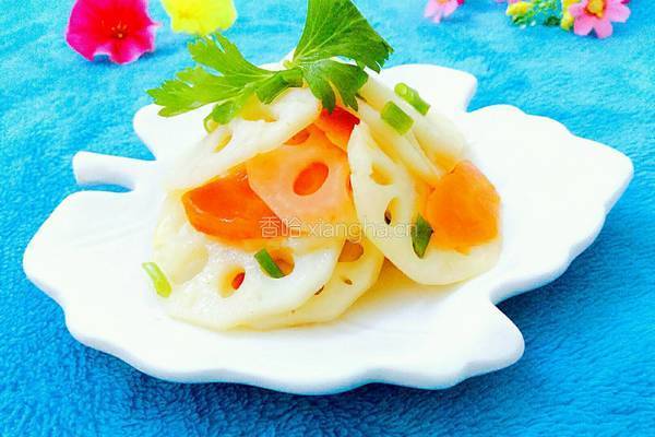 素炒莲藕胡萝卜片的做法图解10