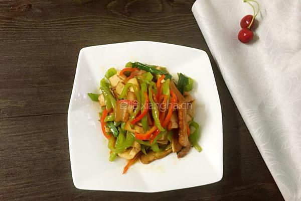 大蒜炒豆干的做法图解13