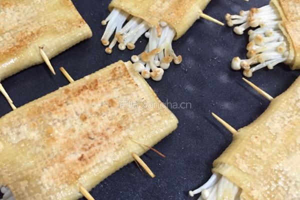 铁板脆皮金针菇的做法图解3