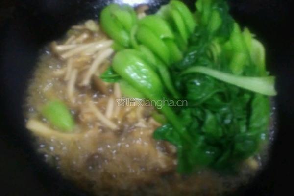 蟹味菇炒小油菜的做法图解11
