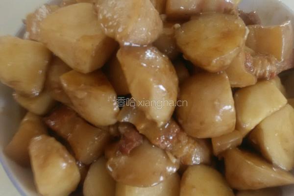 芋儿红烧肉的做法图解6