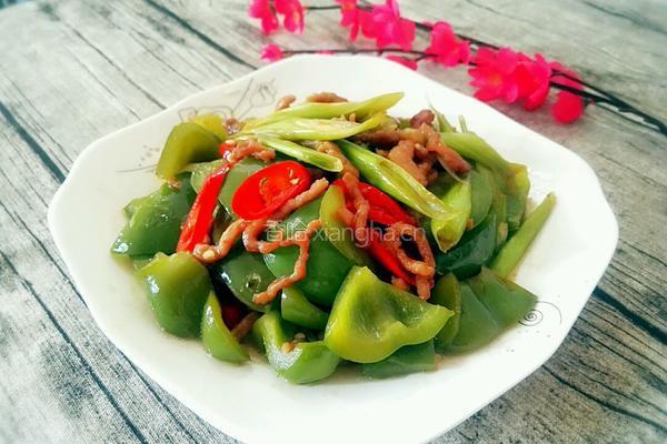 酸辣青椒肉丝的做法图解10