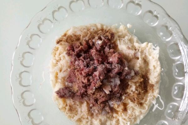 豆渣牛肉丸子的做法图解3
