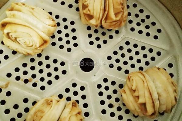 麻酱花卷的做法图解15