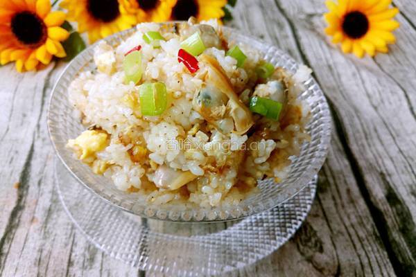 蛤蜊炒饭的做法图解11