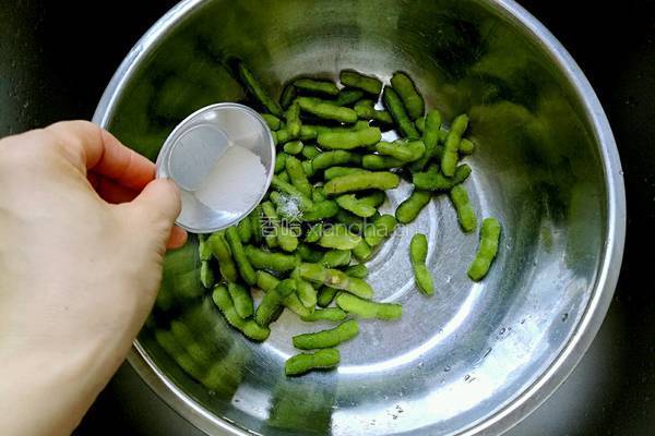 茶香毛豆的做法图解3