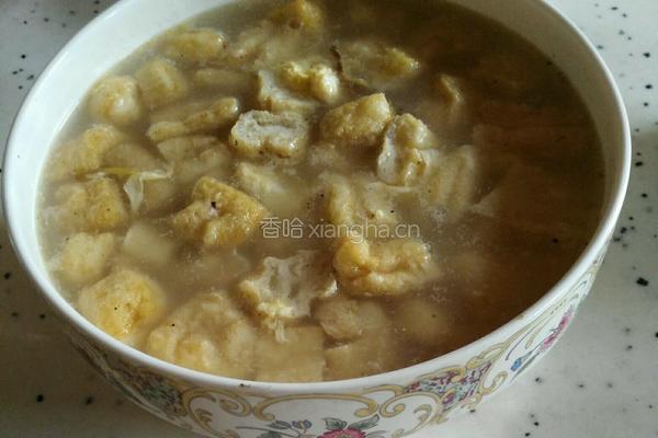 油豆腐鸭蛋汤