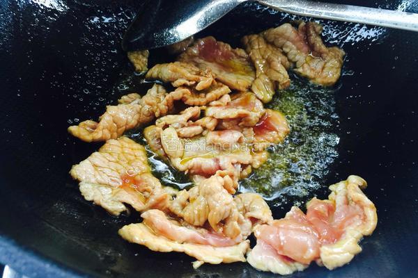 孜然肉片的做法图解4
