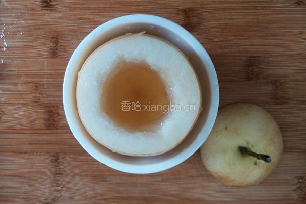 蜂蜜蒸梨的做法图解4
