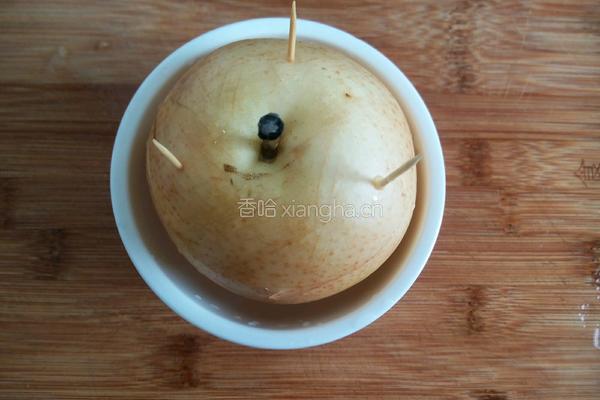 蜂蜜蒸梨的做法图解5
