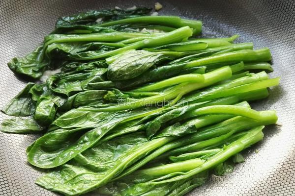 清炒油菜的做法图解3
