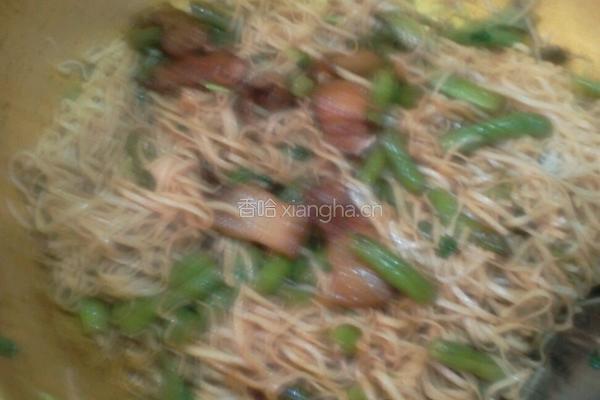 豆角蒸面条的做法图解9
