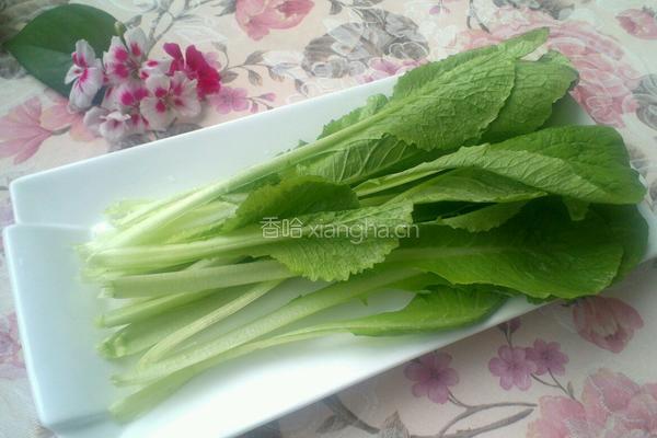 小白菜丸子汤的做法图解1