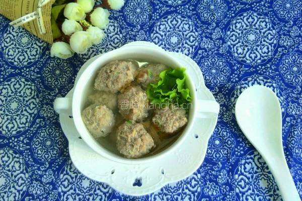 汆牛肉丸子的做法图解10