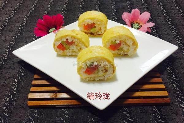 蛋皮寿司的做法图解15