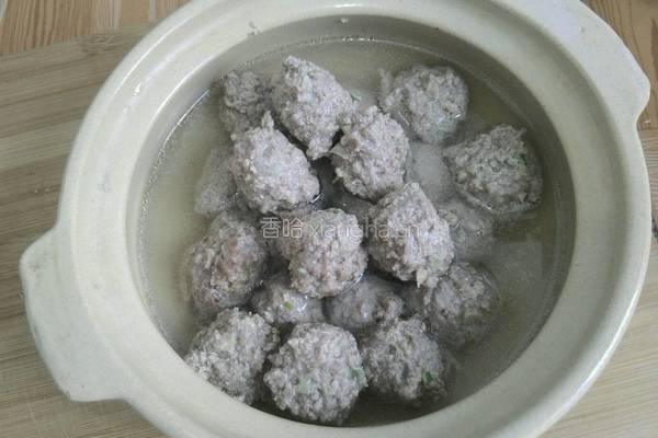白菜粉丝牛肉丸子汤的做法图解11