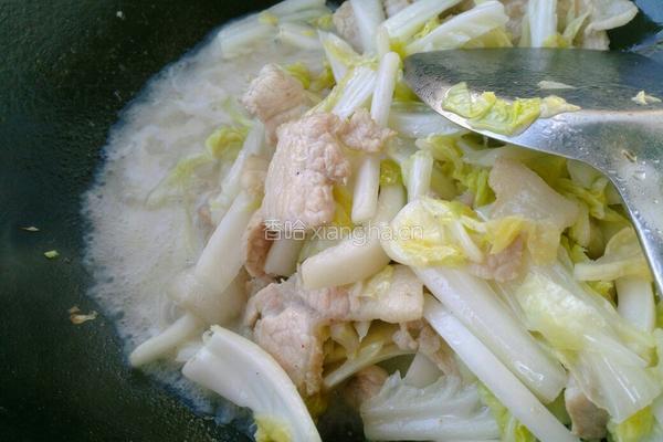 大白菜炖干豆腐的做法图解6