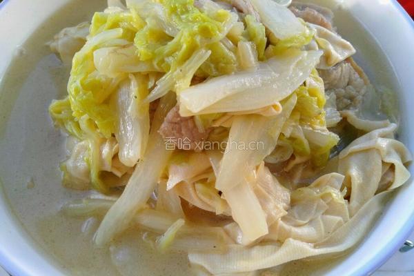 大白菜炖干豆腐的做法图解10