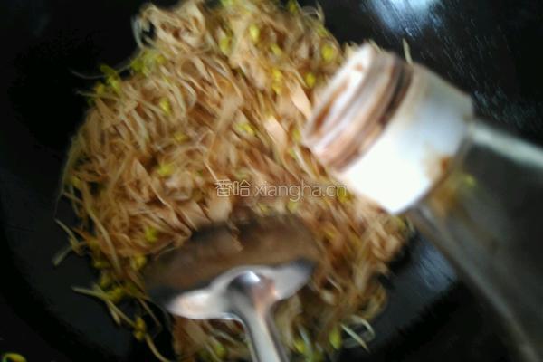 酱爆豆芽百叶的做法图解9