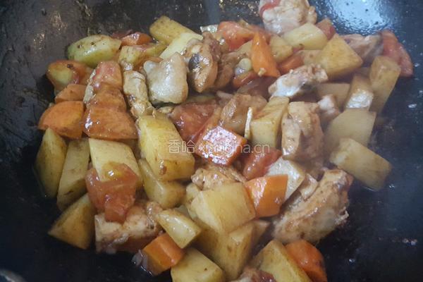 番茄鸡腿炖土豆的做法图解12