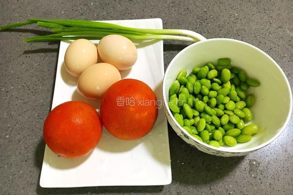西红柿青豆炒鸡蛋的做法图解1